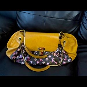 Auth Louis Vuitton Jamais Brown Watercolor